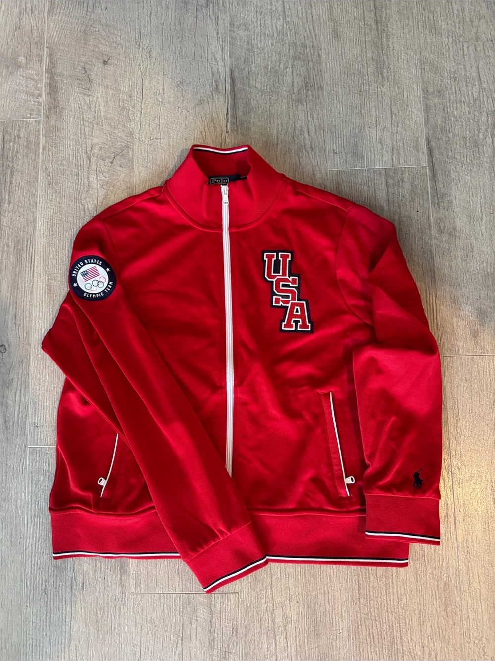 Ralph Lauren Red Team USA Quarter-Zip Track Top